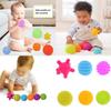 6pcs Baby Soft Massage Sensory Development Puzzle Ball Sound Toys For Infants
