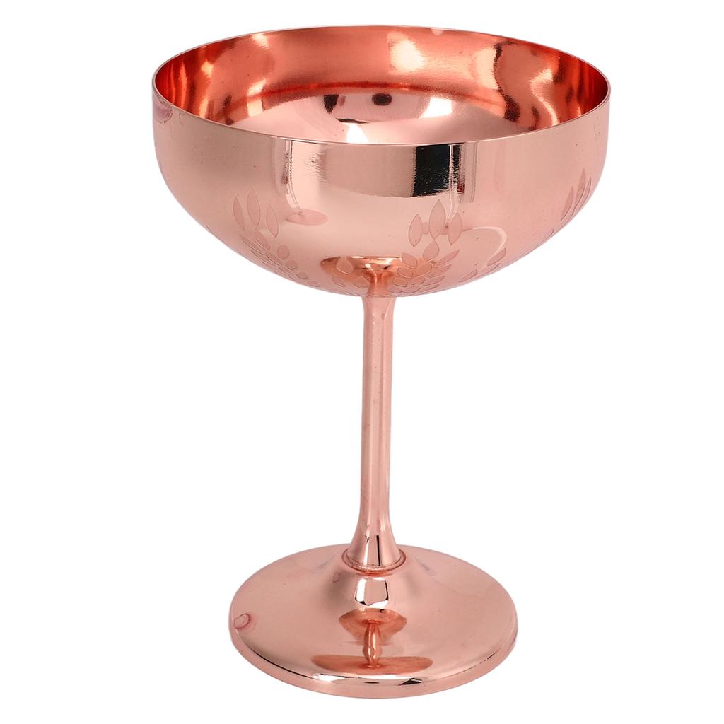 Calice da Champagne in Metallo Acciaio Inossidabile 304 Inciso Bar Festa Coppa Vino Rosso Tazze Decorative