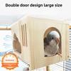 Nests BoxHanging Bird Nests Breathable Hatching Bird's Wooden House Pet Supplies Swallow Finch Squirrel Small Birds Animals