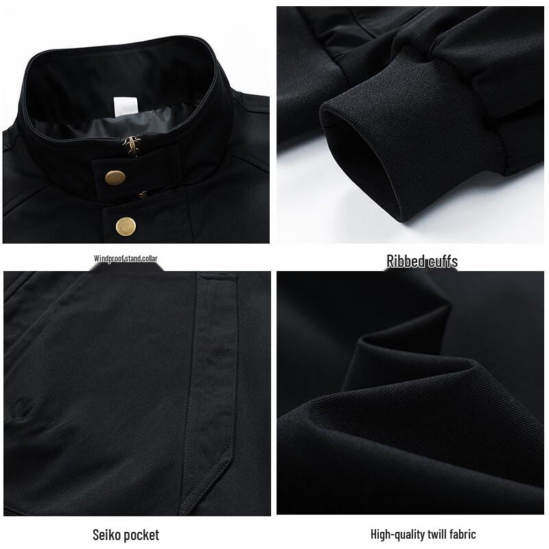 JEEP SPIRIT Men's Autumn/Winter Loose Fit Bomber Jacket
