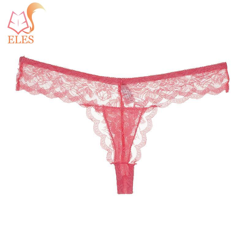 

Кружевные Хлопковые Женские Сексуальные Стринги G-string Трусики Трусы для Дам T-образная спинка M розовый