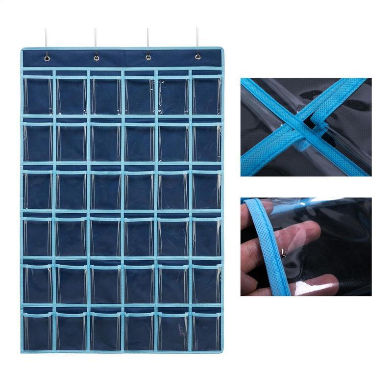 Classroom Pocket Chart Organizer Calculator Holder Classroom Pockets 36 Pocket Calculator Organizer Classroom Pockets with Hooks