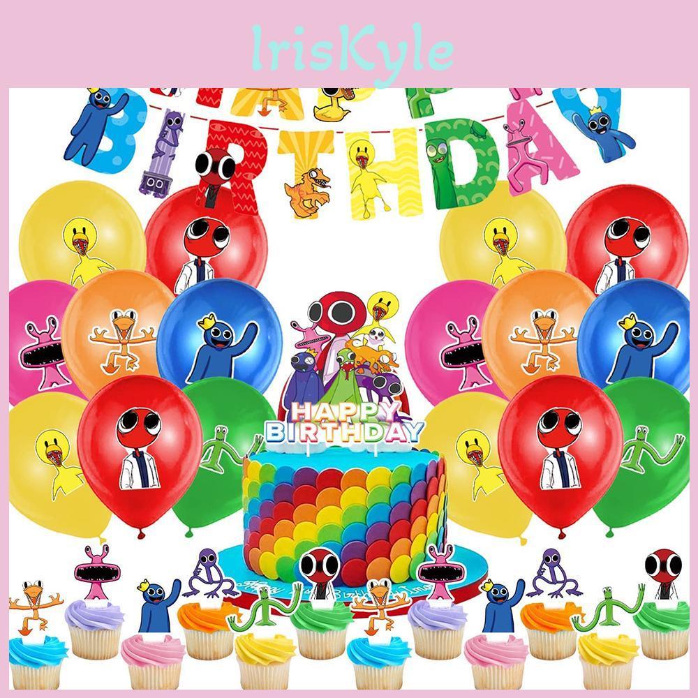 Birthday Rainbow Include Decorations Friend Banner Cake Topper Balloons For Kid