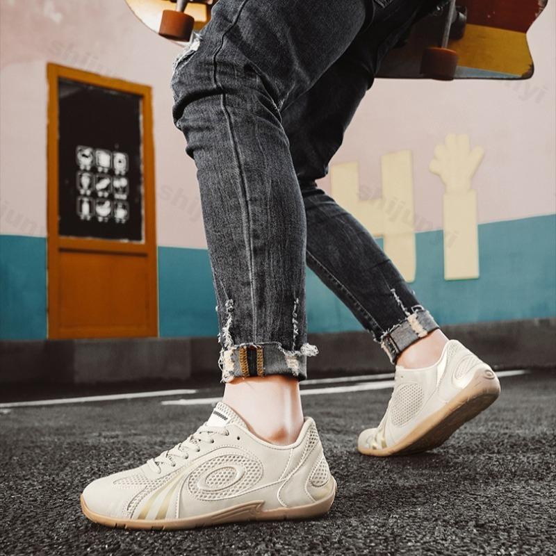 Fashion Men's Fashion Trend Casual Sheos 2025 New Style Mesh Breathable Color Blocked Sports Shoes Low Top Comfortable Outdoor Sneakers