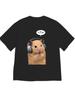 Zabawny Smutny Chomik Mem Graficzny Koszulka Damska Unisex Letnia Casual Luźny Okrągły Dekolt T-shirt Koreański List Harajuku Kawaii Streetwear Top