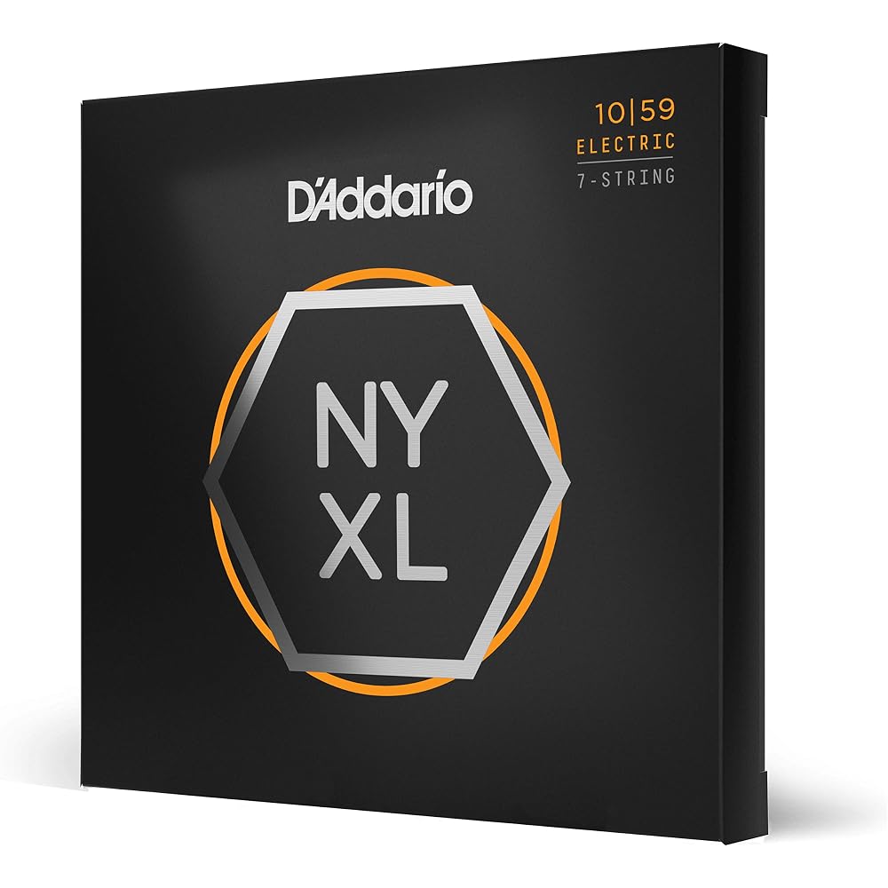 D'Addario Daddario Electric Guitar Strings NYXL Regular Light 7 Strings .010-.059 NYXL1059 [Domes...
