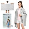 Cooling Large Size Cools Skin Temperature Cooling Cooling Heatstroke Easy UV Protection Heat Club Unisex Poncho, 16090cm, -15℃, Towel, Towel,
