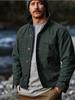 Frühjahr 2025 Herren Retro Mehrknopf Mehrtaschen Klassische Strickjacke Jacke