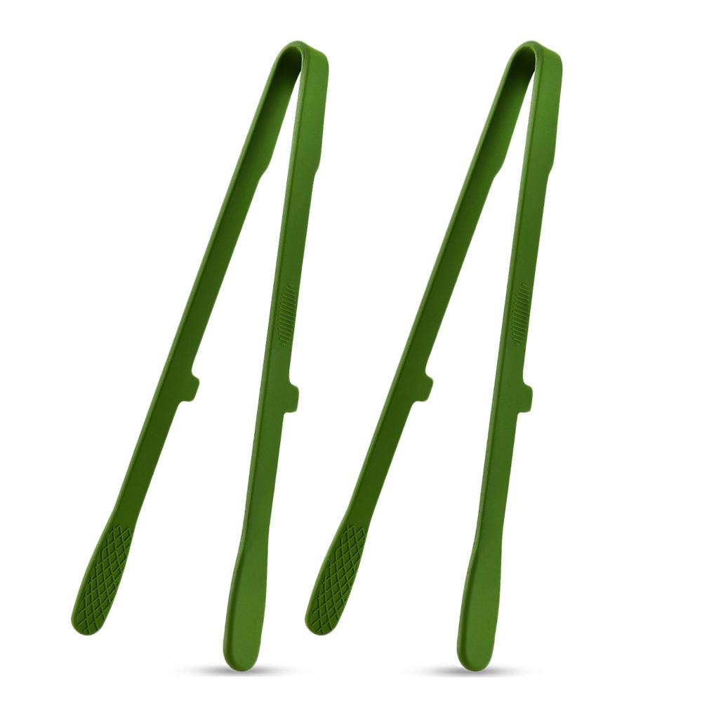 2Pcs Silicone Grill Tongs Non-Stick Food Bread Clip Heat Resistant BBQ Salad Cooking Serving Clamp Steak Pasta Clip For Kitchen