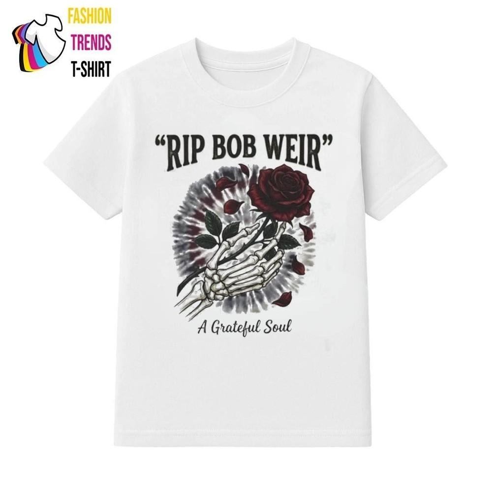 Рип Боб Вейр Grate*ful Dead Душа Grate*ful Покойся с миром 1947-2026 Футболка Унисекс XXXL