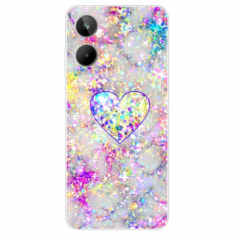 For Realme 10 4G Case 6.4'' Soft TPU Cats Lions Protection Silicone Phone Covers for Realme 10 Case 2022 Clear Realme10 RMX3630