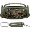 (Case Only) Portable Silicone Case with Shoulder Strap for JBL Charge 5 Bluetooth Speaker, Green - co2CREA