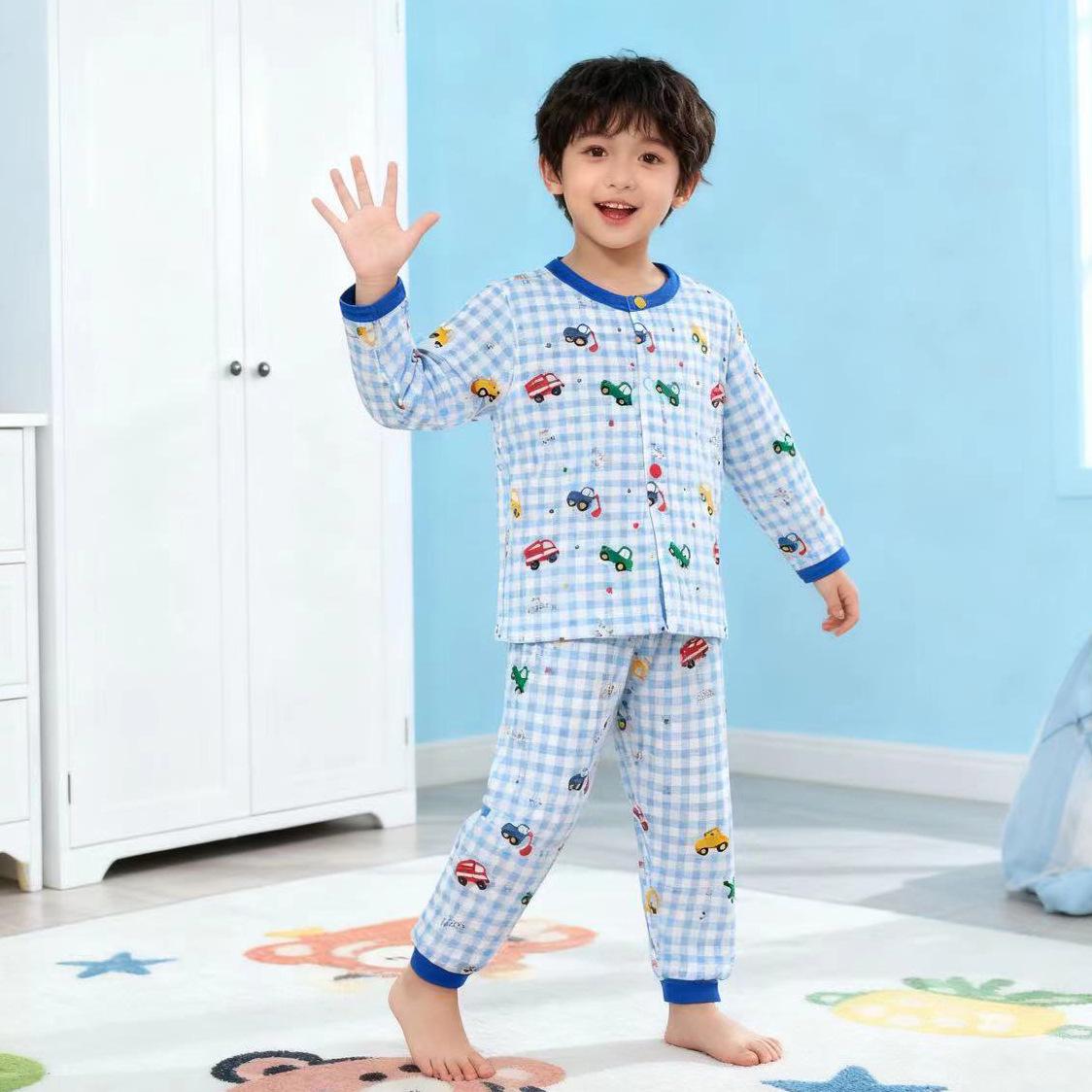 

Winter 2025 Kids Pajama Set - Boys & Girls Two-Piece Homewear in Stock 100cm