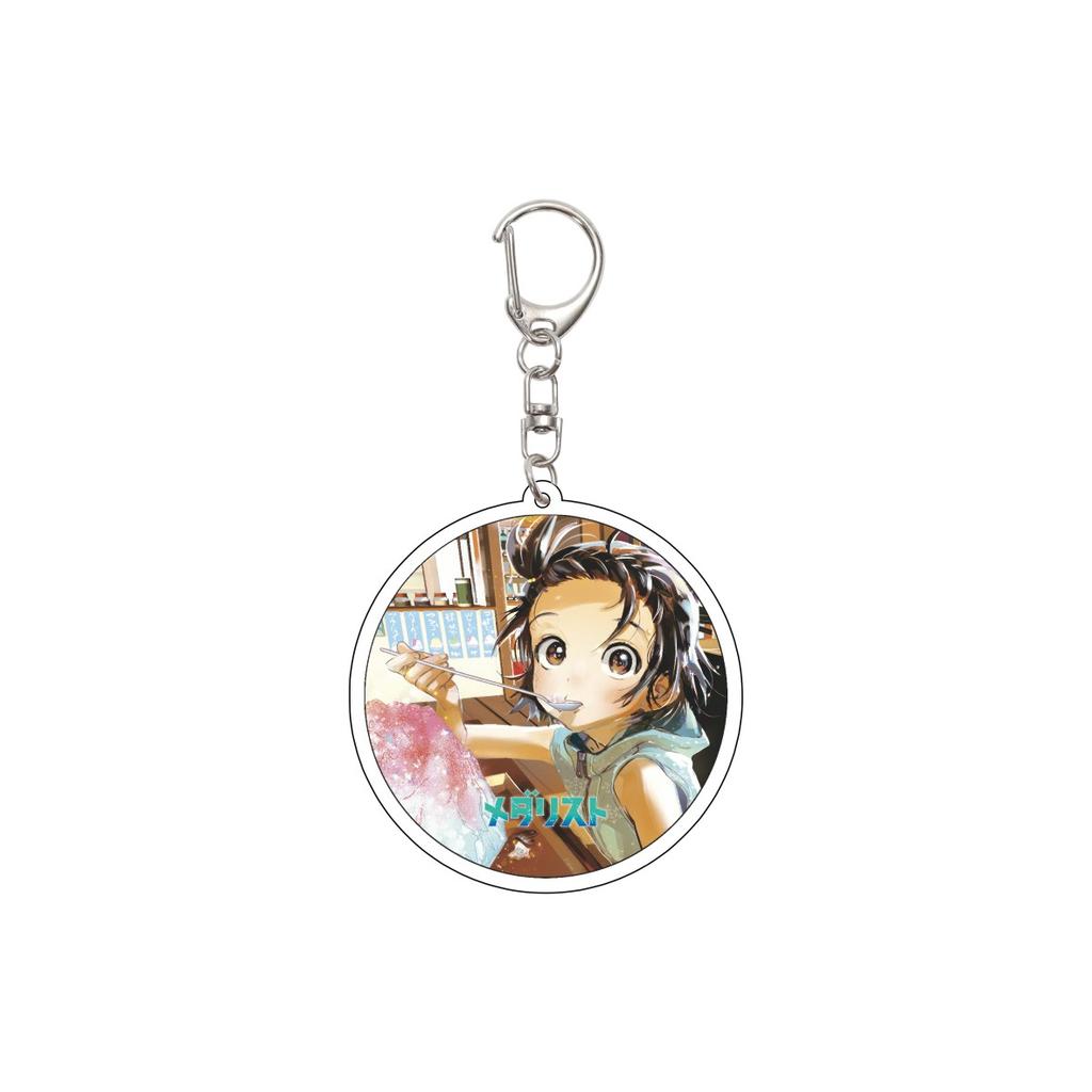 55MM Anime Medaillengewinner Schlüsselanhänger Yuitsuka Inori/Akeuraji Tsukasa/Kamisaki Hikaru Schlüsselanhänger Acryl Modellplatte Weihnachtsgeschenke