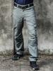 Men's Slim Fit Tactical Cargo Pants - Water-Repellent, Military-Style, for Spring/Autumn Outdoor Work and Training.