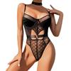 Erotic Lingerie Mesh See-through One-piece