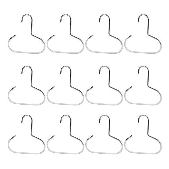 12Pcs Circle Ring Hat Hanger Hooks Strong Load-bearing Multipurpose Baseball Cap Organizer Scarf Towel Tie Storage Holder