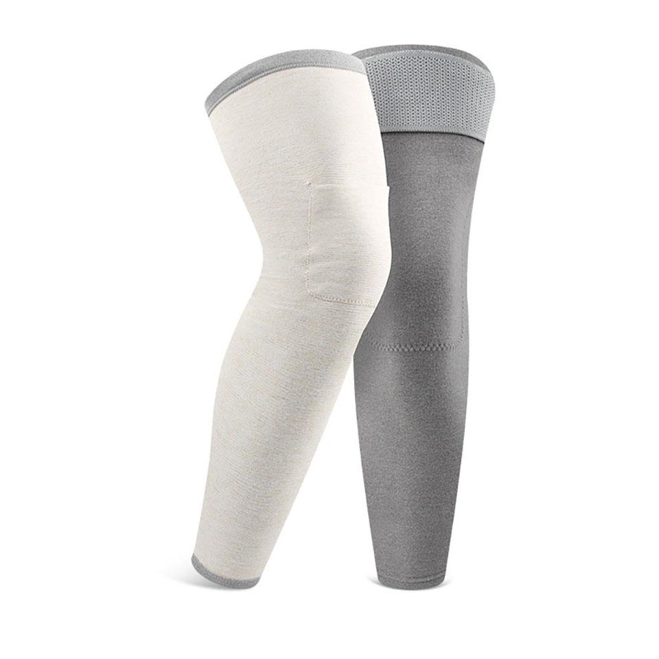 

1 пара налокотников наколенников Осень Зима Derong Карман для лихорадки Удлиненный Шерсть Шелк Старый Холод Нога Сохранение тепла Защита суставов от холода Нога Бег XL