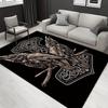 1pc 22201284540 Pattern Carpet, Area Rug For Living Room Bedroom Room Bed Chair Laundry Entryway Corridor Yard Non-slip Outdoor Camping Rug