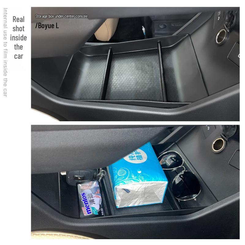 Geely Boyue L Lower Console Organizer: Fits 23 Models
