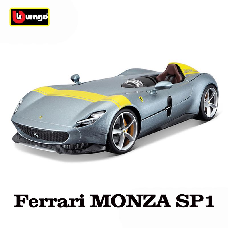 GCD2 Bburago 1:18 Ferrari SF90 XX Stradale 296GTB FXXK EVO SF90 SP1 MONZA racing model simulation car model alloy car toy collection
