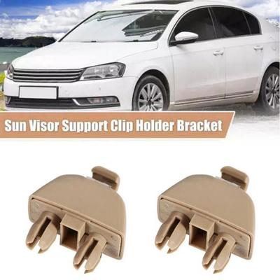 2 Pièces 6Rd857561 Clips de Retenue de Support de Pare-Soleil Pour Vw Passat, Beige
