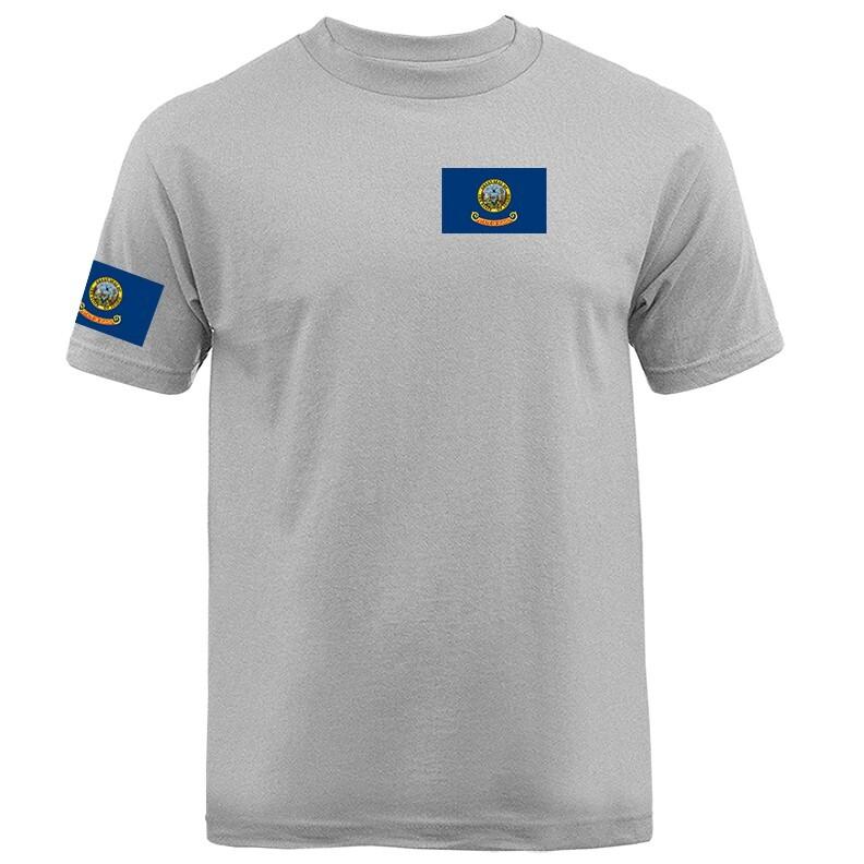State of Idaho Flag Crest ID Graphic T-shirt Unisex T-Shirt XXXL