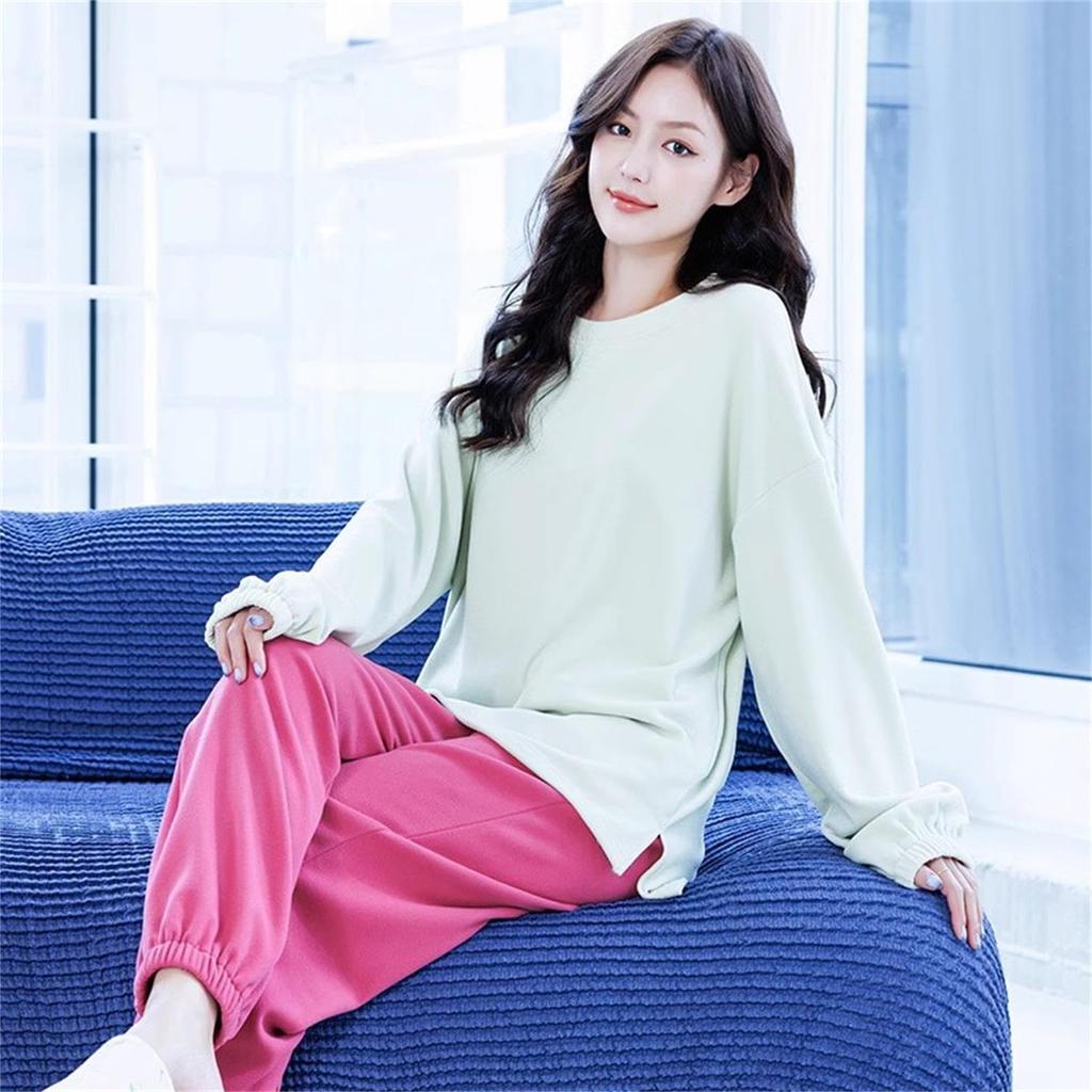 Room Long Warm New Brushed On Both Large Size Light [Mskikefly] Wear, Loungewear, Pajamas, Women's, Autumn, Winter, Sleeve, Setup, Material, Dolaron,