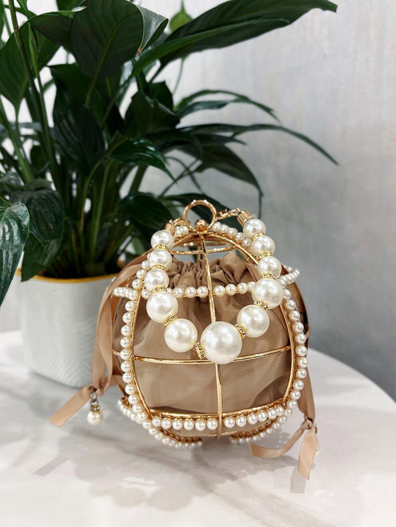 

Handle For Women Bride Bridesmaid Wedding Party Handbag Purses