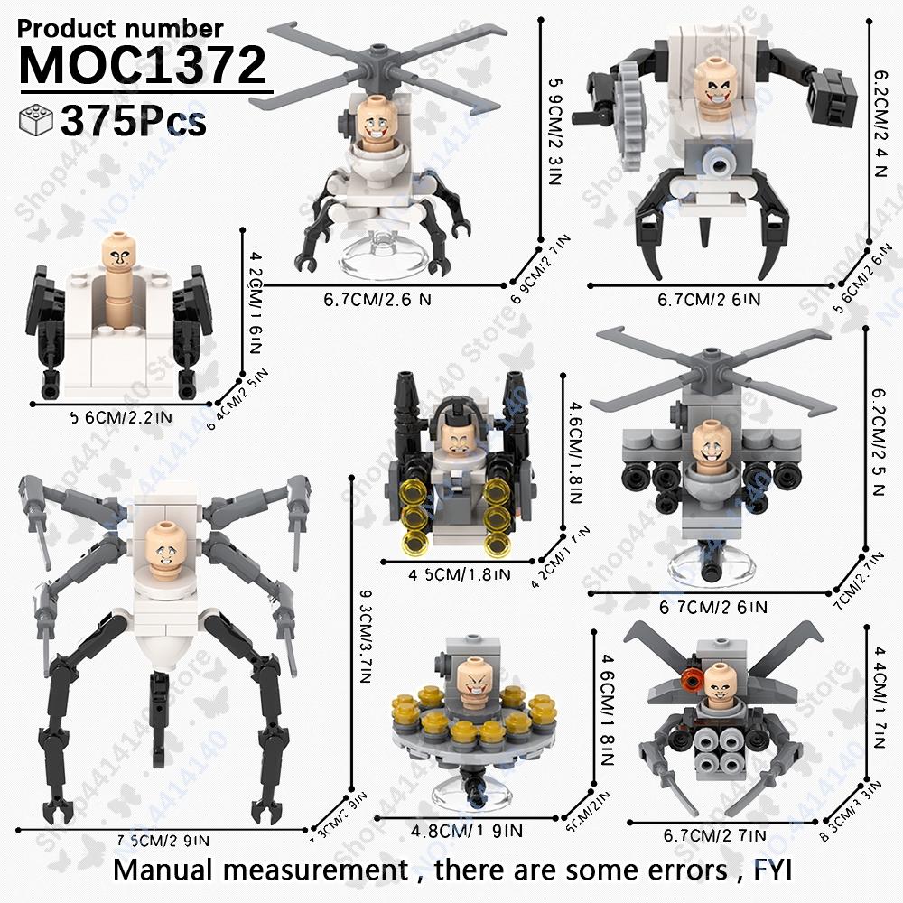 

MOOXI Аниме Серия Фигурки Скибиди Туалет Оператор Битва Робот Строительные Блоки Модель MOC Кирпичики Сделай Сам Монтессори Игрушки Детские Подарки
