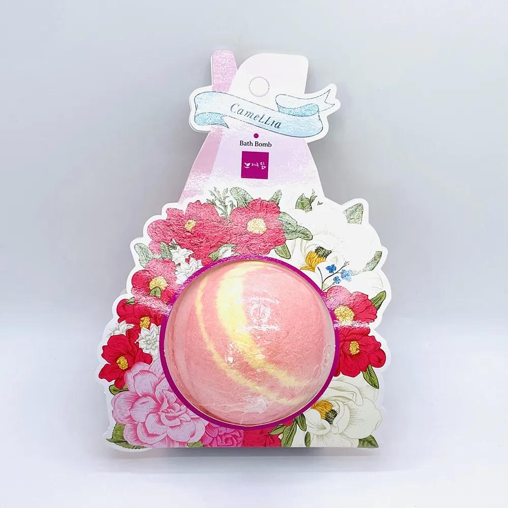 Jeju Bath Bomb Camellia Hydrangea Natural Ingredient Bath Bomb (2 Types) Bubble Bar Travel Gift Souvenir Jeju Dalm