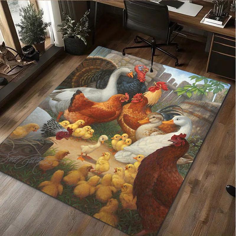 

Farm animals Rug - Home carpet Office Decorative Carpet For Living Room Bedroom Door Mat Floor Rug Computer Chair Area Rug 40x60cm( 15x23in )