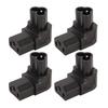4PCS IEC320 C6 To IEC320 C13 Power Adapter Plug and Play C6 To C13 Right Angled 90 Degree Power Adapter for UPS PDU