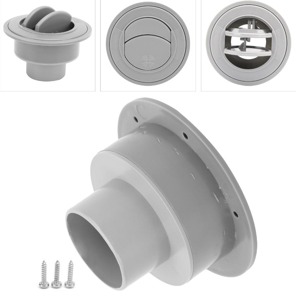 Gray Air Conditioning Outlet ABS Air Deflector Ventilation Round Air Outlet  RV