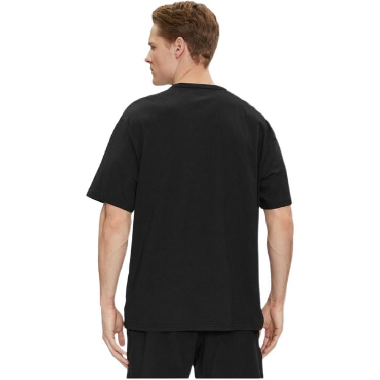 Calvin Klein S/S Crew Neck Solid Color Simple Soft Comfortable Sleepwear Top Men tops Black 000NM2567E-UB1
