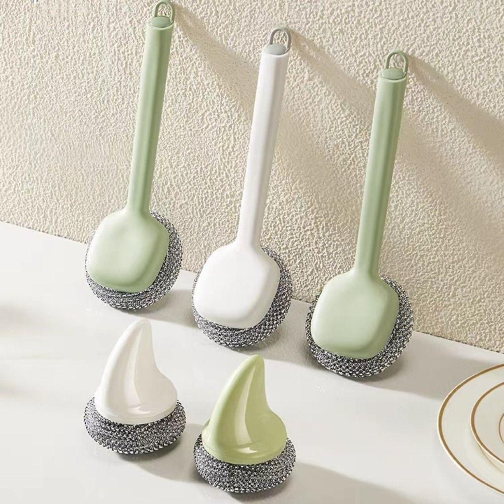 Long Handle Wire Brush Multi-function Washing Brush New Cleaning Brush  for Pots Dishes Sink