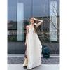 Temperament Super Fairy Seaside Vacation Wind Beach Skirt Women's Summer New French Sexy Backless Neck Suspender Dress