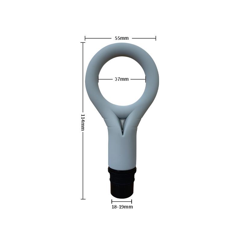 Men's Silicone Self-Defense Massage Gun Head & Vibration Ring Replacement Adapter.