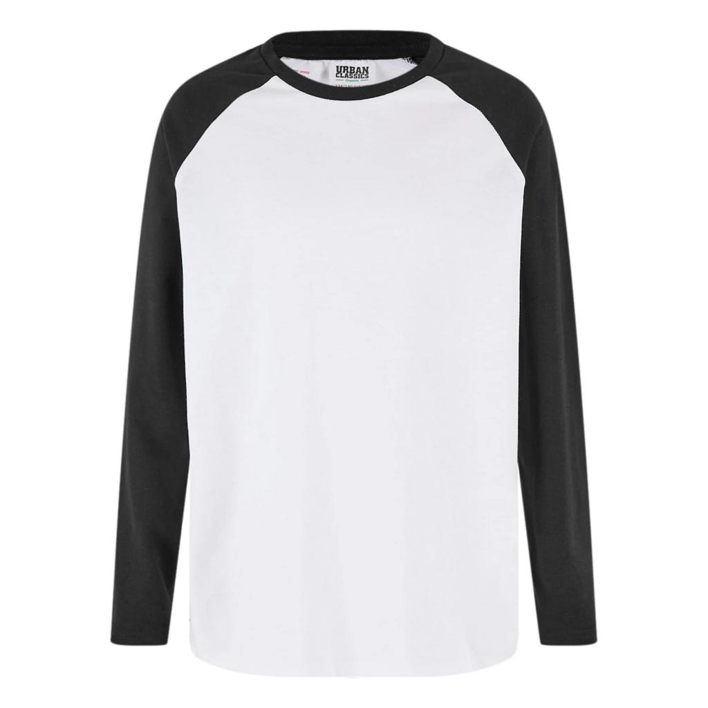 Urban Classics Boys Organic Oversized Raglan Long-Sleeved T-Shirt (Pack of 2)