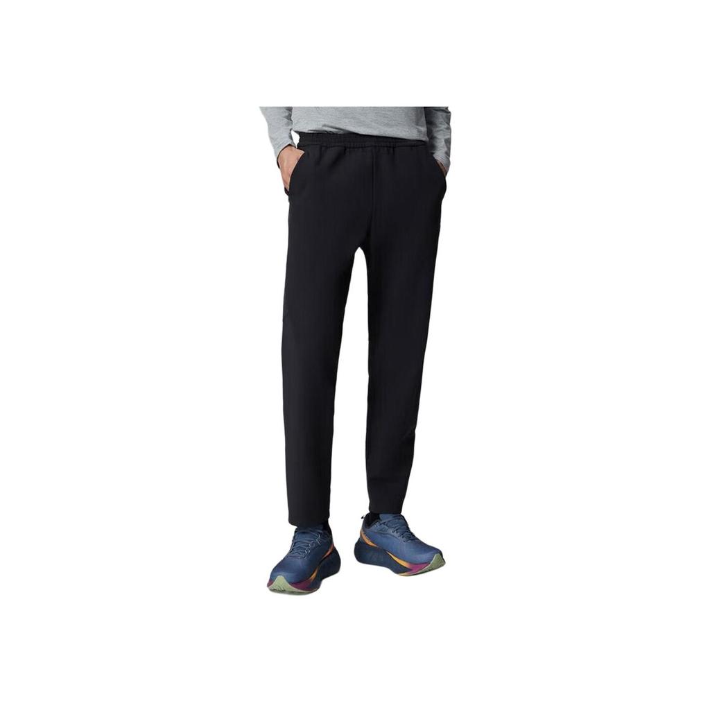 SAUCONY Urban Commuter Series Stretch Mid-Rise Straight-Leg Knit Sports Pants Men Pants Black SC2240114E-BK01