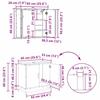 Bathroom Furniture Set with Drawers 3 Pcs Reclaimed Wood Effect Particleboard