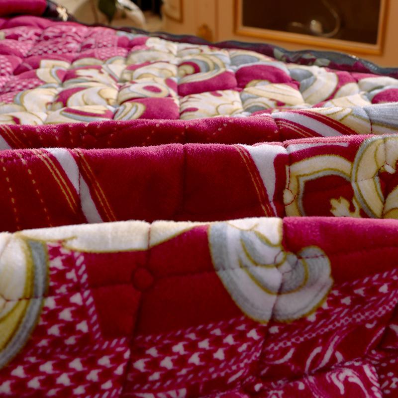 Crystal Plush Thickness Bed Skirt Lace Thermal Home Decor Bedroom 1.5M 1.8M King Size Bed Cover Bedspread No Pillowcase