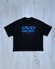 T-shirt Stampa Boxy Retro Street Y2k con Logo DVD Video Oversize Uomo Donna Casual Cotone Larga Streetwear Harajuku Femminile Maschile Tee