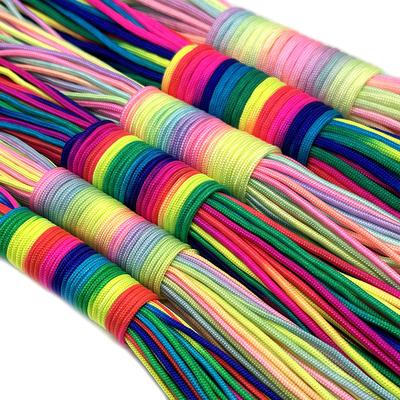 Paracord 3 mm / 4 mm Cuerda Arcoíris Paracord 7 Hilos Cuerda de Paracaídas Escalada Equipo de Supervivencia Pulsera de Cuerda de Paracaídas