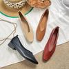 Woman Elegant Summer French Square Toe Mary Janes Cute Casual Flats Female Retro Shoes Low Heeled Soft Soled Flat Shoes