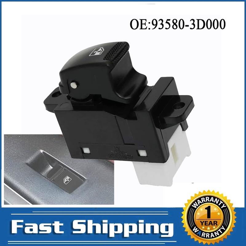 

Front Right Passenger Side Window Switch Lifter Regulator Button for Hyundai Kia Sonata Spectra Rio Optima 2001-2006 93580-3D000