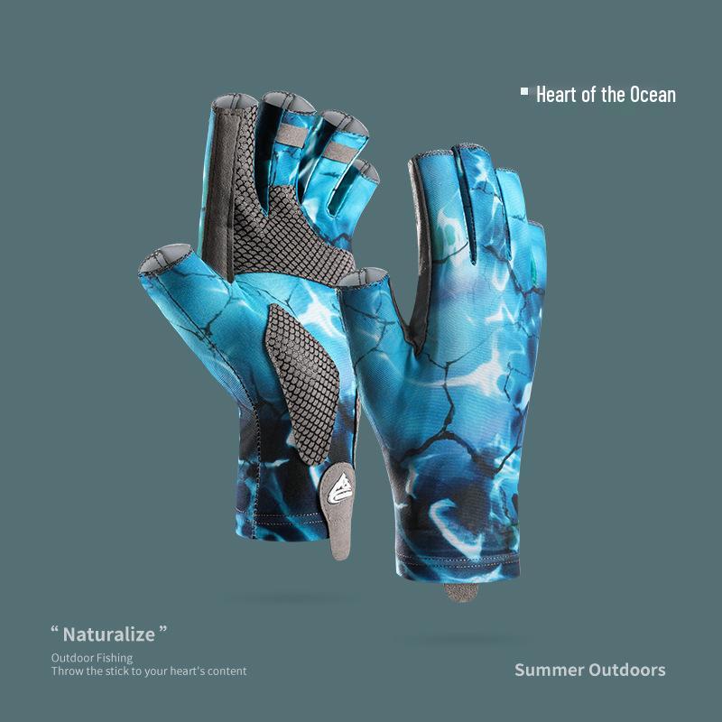 Warm Windproof Winter Fishing & Cycling Gloves for Men - Non-Slip, Touchscreen-Compatible, Fleece-Lined