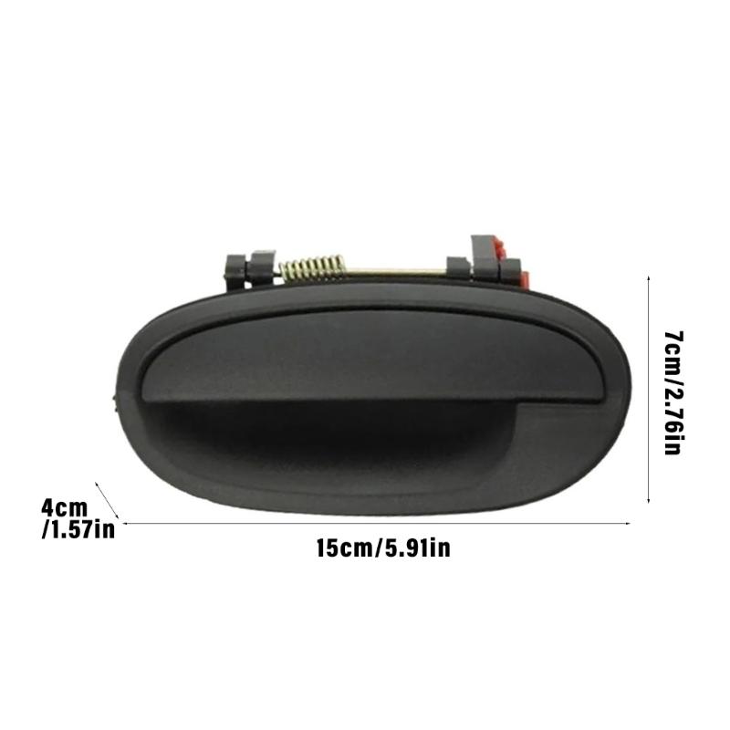 Direct Fit Exterior Door Handles for 2005 Vehicle Models Front and Rear ABS PC Material Easy Installation Quick Change