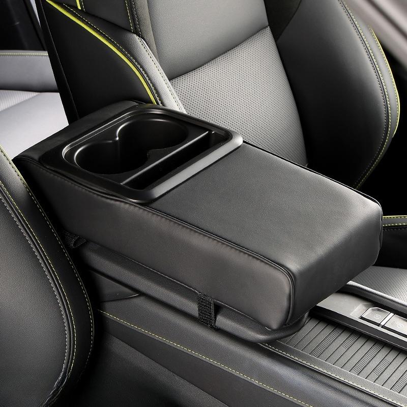 

универсальная подушка-подлокотник на центральную консоль автомобиля с 2 подстаканниками, накладка на подлокотник, портативная подушка-подлокотник для автомобиля, чехол, подушка для высоты