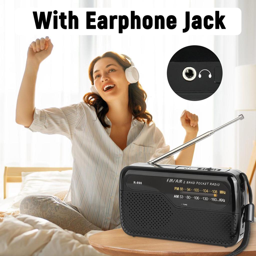 Compact FM/AM Portable Outdoor Radio